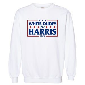 White Dudes For Harris 2024 Garment-Dyed Sweatshirt