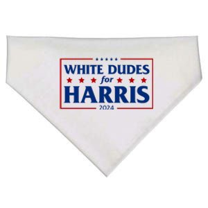 White Dudes For Harris 2024 USA-Made Doggie Bandana