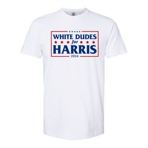 White Dudes For Harris 2024 Softstyle CVC T-Shirt