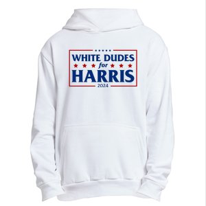 White Dudes For Harris 2024 Urban Pullover Hoodie