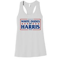 White Dudes For Harris 2024 Women's Racerback Tank