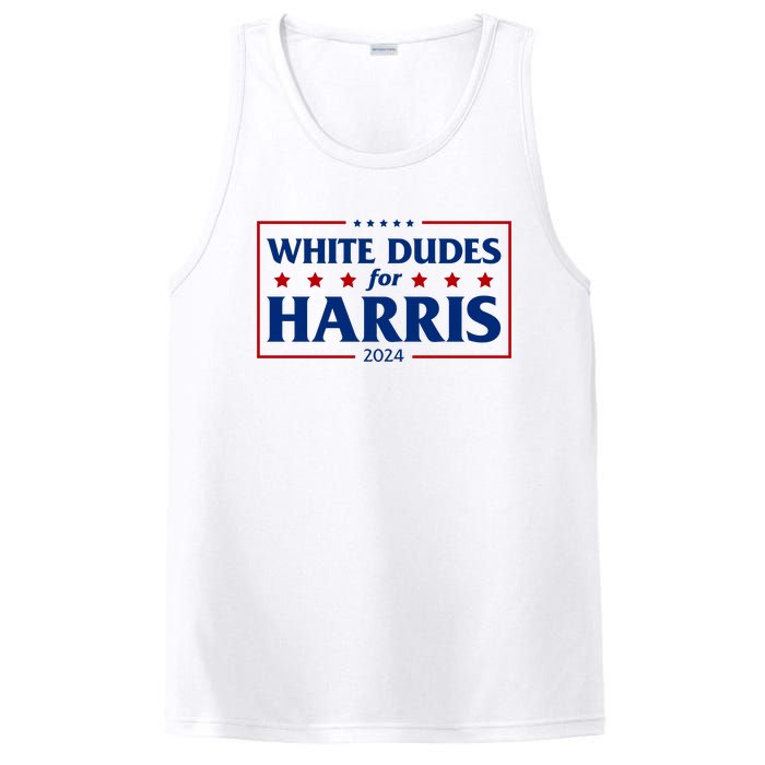 White Dudes For Harris 2024 PosiCharge Competitor Tank