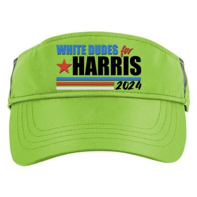 White Dudes For Kamala Harris 2024 Adult Drive Performance Visor