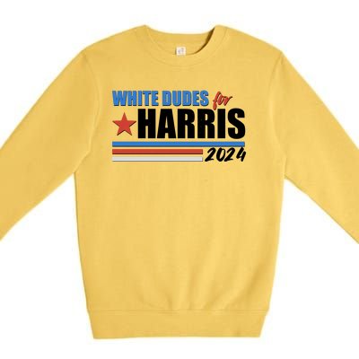 White Dudes For Kamala Harris 2024 Premium Crewneck Sweatshirt