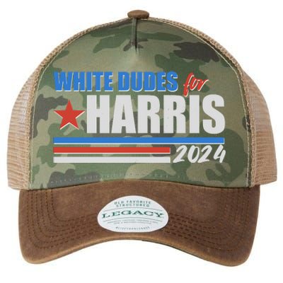 White Dudes For Kamala Harris 2024 Legacy Tie Dye Trucker Hat