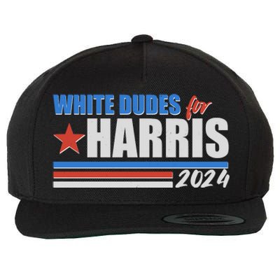 White Dudes For Kamala Harris 2024 Wool Snapback Cap