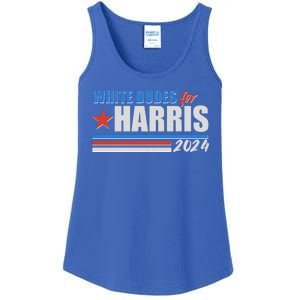 White Dudes For Kamala Harris 2024 Ladies Essential Tank