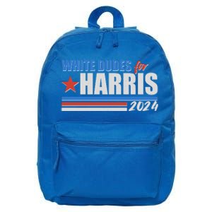 White Dudes For Kamala Harris 2024 16 in Basic Backpack