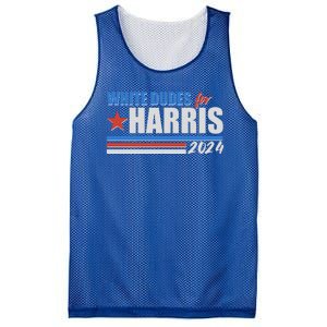 White Dudes For Kamala Harris 2024 Mesh Reversible Basketball Jersey Tank