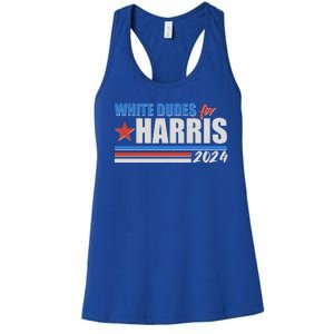 White Dudes For Kamala Harris 2024 Women's Racerback Tank