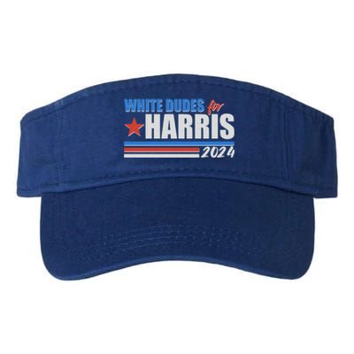 White Dudes For Kamala Harris 2024 Valucap Bio-Washed Visor