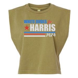 White Dudes For Kamala Harris 2024 Garment-Dyed Women's Muscle Tee