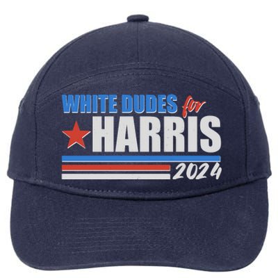 White Dudes For Kamala Harris 2024 7-Panel Snapback Hat