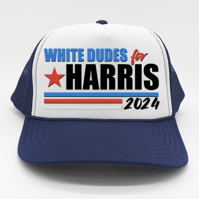 White Dudes For Kamala Harris 2024 Trucker Hat