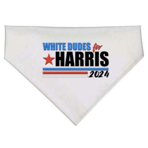 White Dudes For Kamala Harris 2024 USA-Made Doggie Bandana