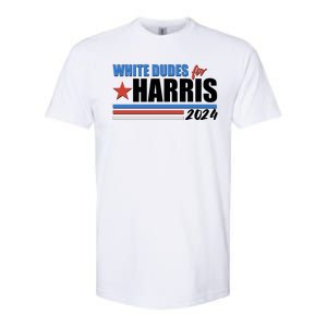 White Dudes For Kamala Harris 2024 Softstyle CVC T-Shirt