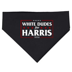 White Dudes For Harris 2024 USA-Made Doggie Bandana