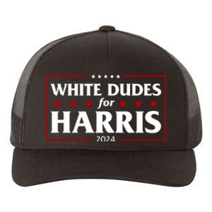 White Dudes For Harris 2024 Yupoong Adult 5-Panel Trucker Hat