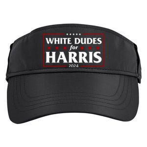 White Dudes For Harris 2024 Adult Drive Performance Visor