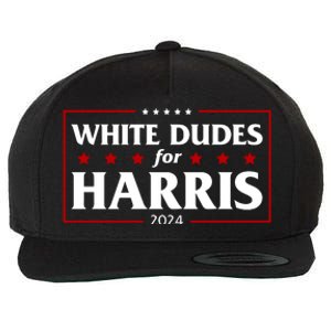 White Dudes For Harris 2024 Wool Snapback Cap