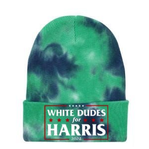 White Dudes For Harris 2024 Tie Dye 12in Knit Beanie