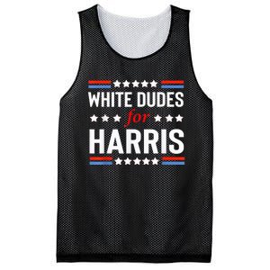 White Dudes For Kamala Harris President 2024 Election Kamalaharris Mesh Reversible Basketball Jersey Tank