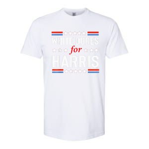 White Dudes For Kamala Harris President 2024 Election Kamalaharris Softstyle CVC T-Shirt