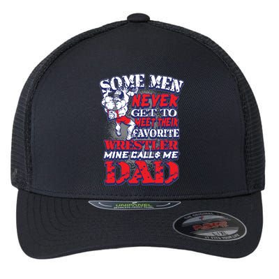 Wrestling Dad Gift Gift Coach Gift Flexfit Unipanel Trucker Cap