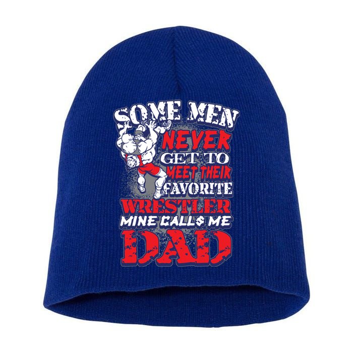 Wrestling Dad Gift Gift Coach Gift Short Acrylic Beanie