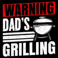 Warning DadS Grilling FatherS Day Graphic Cooling Performance Crew T-Shirt