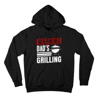 Warning DadS Grilling FatherS Day Graphic Hoodie