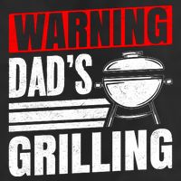 Warning DadS Grilling FatherS Day Graphic Adult Drive Performance Visor