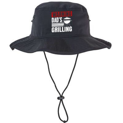 Warning DadS Grilling FatherS Day Graphic Legacy Cool Fit Booney Bucket Hat