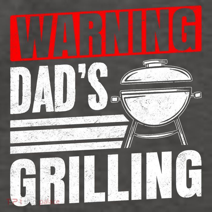Warning DadS Grilling FatherS Day Graphic Vector Backpack