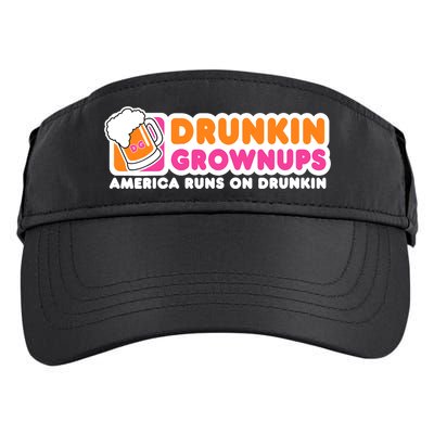 Wo Drunkin Grownups Adult Party Sarcastic Gift Drinking V-Neck Adult Drive Performance Visor