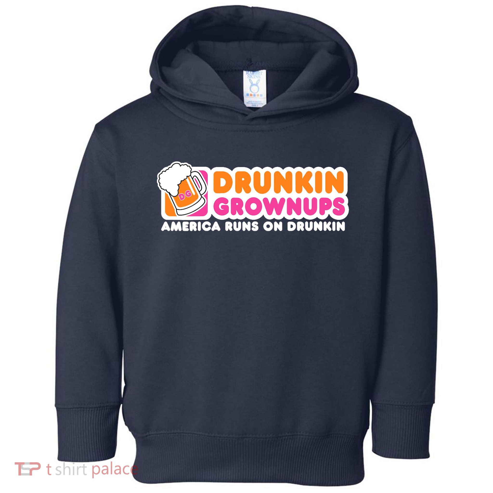 Wo Drunkin Grownups Adult Party Sarcastic Gift Drinking V-Neck Toddler Hoodie