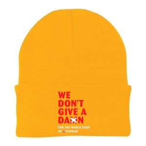 We don't give a damn for the whole state of Michigan  Knit Cap Winter Beanie