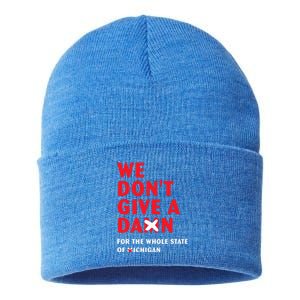 We don't give a damn for the whole state of Michigan  Sustainable Knit Beanie