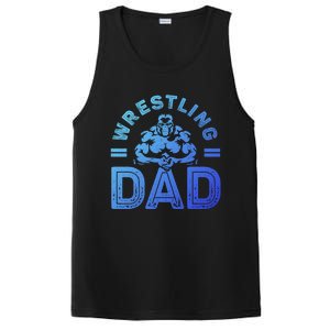 Wrestling Dad Gift Wrestle Lover Daddy Wrestler Gift PosiCharge Competitor Tank