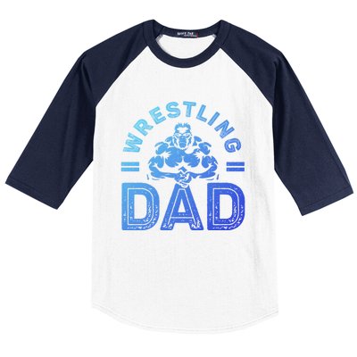 Wrestling Dad Gift Wrestle Lover Daddy Wrestler Gift Baseball Sleeve Shirt