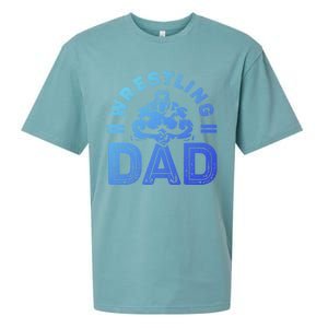 Wrestling Dad Gift Wrestle Lover Daddy Wrestler Gift Sueded Cloud Jersey T-Shirt