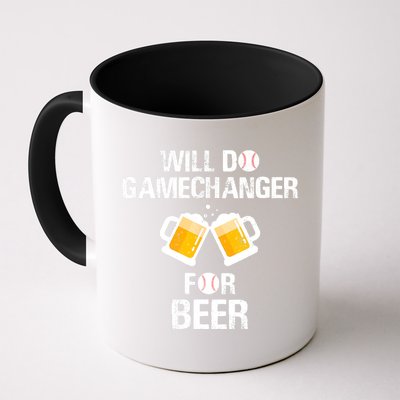 Will Do Gamechanger For Beer Funny Baseball Mug