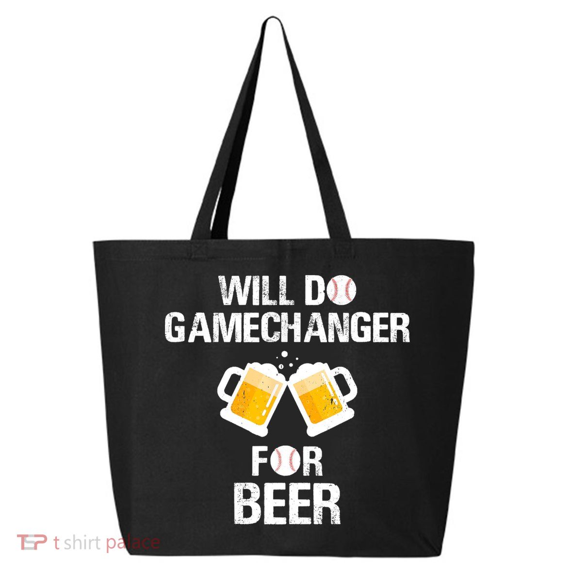Will Do Gamechanger For Beer Funny Baseball 25L Jumbo Tote