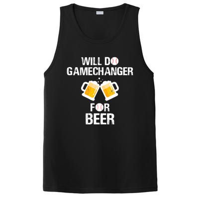 Will Do Gamechanger For Beer Funny Baseball PosiCharge Competitor Tank