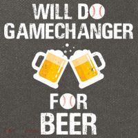 Will Do Gamechanger For Beer Funny Baseball Cotton Canvas Backpack