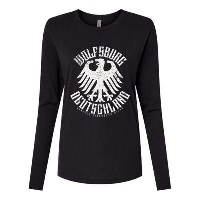 Wolfsburg Deutschland Germany Vintage Air Cooled Rides Womens Cotton Relaxed Long Sleeve T-Shirt