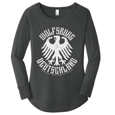 Wolfsburg Deutschland Germany Vintage Air Cooled Rides Women's Perfect Tri Tunic Long Sleeve Shirt