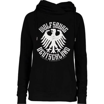 Wolfsburg Deutschland Germany Vintage Air Cooled Rides Womens Funnel Neck Pullover Hood