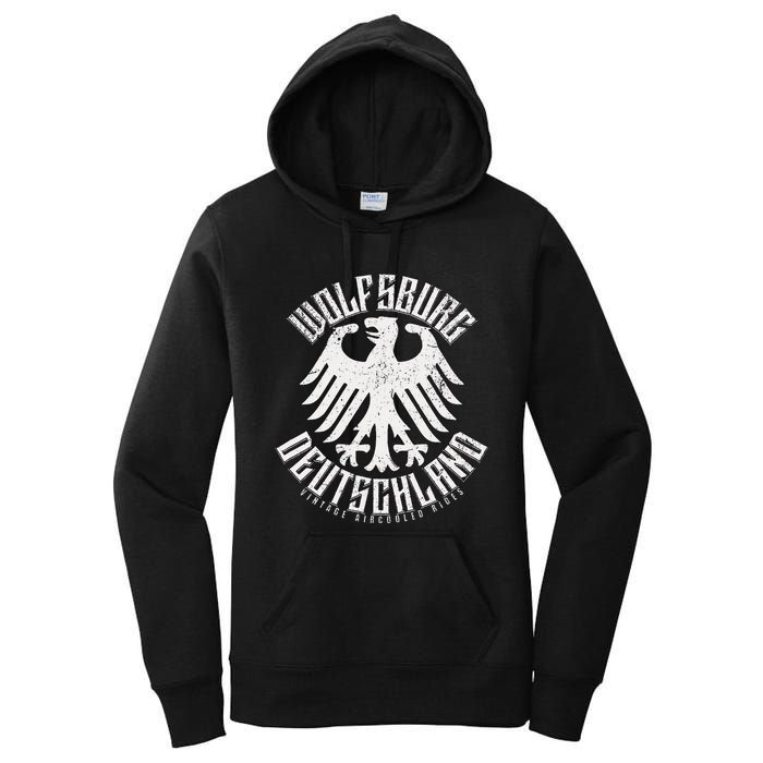 Wolfsburg Deutschland Germany Vintage Air Cooled Rides Women's Pullover Hoodie