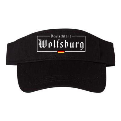 Wolfsburg Deutschland Germany German Flag Valucap Bio-Washed Visor